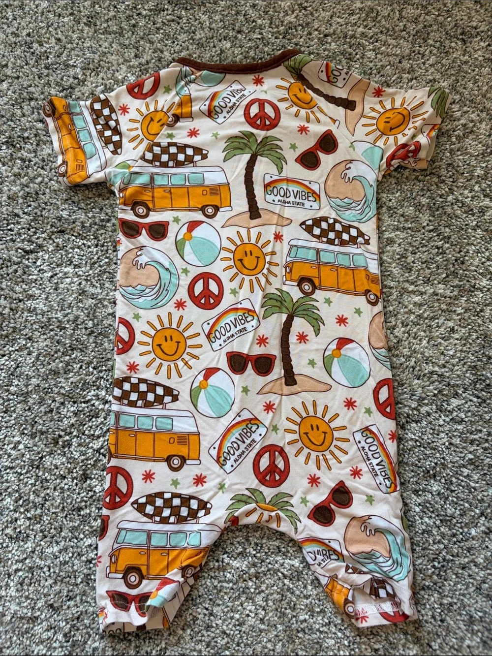 Good Vibes Cream Bamboo Shortie